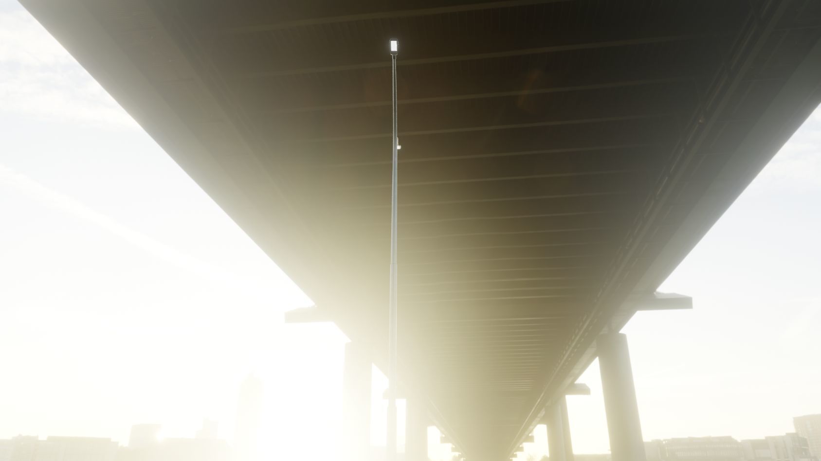 Street Light 12 version 14 10m with pole 4 Low-poly 3D model_97