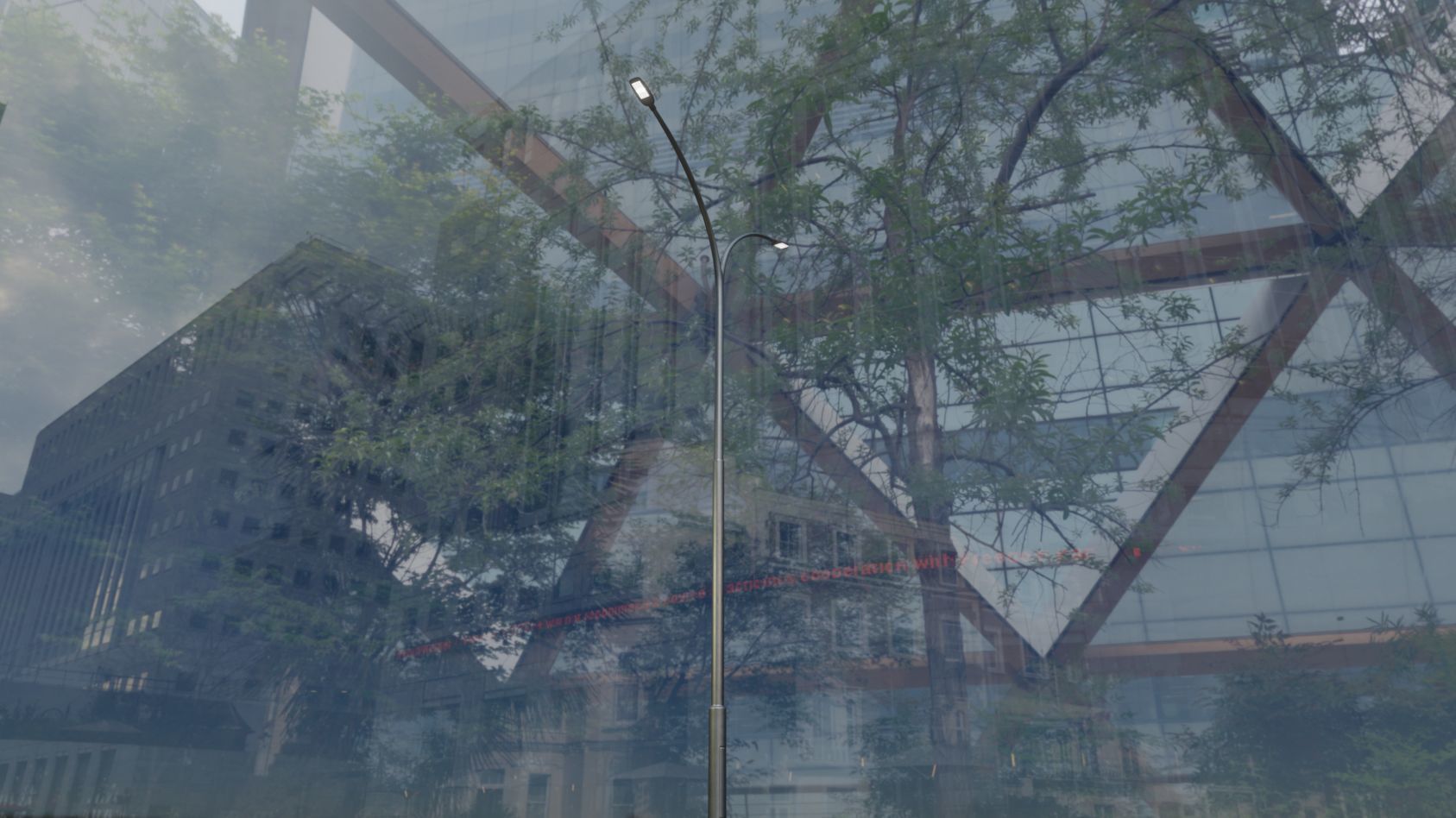 Street Light 12 version 14 10m with pole 4 Low-poly 3D model_83