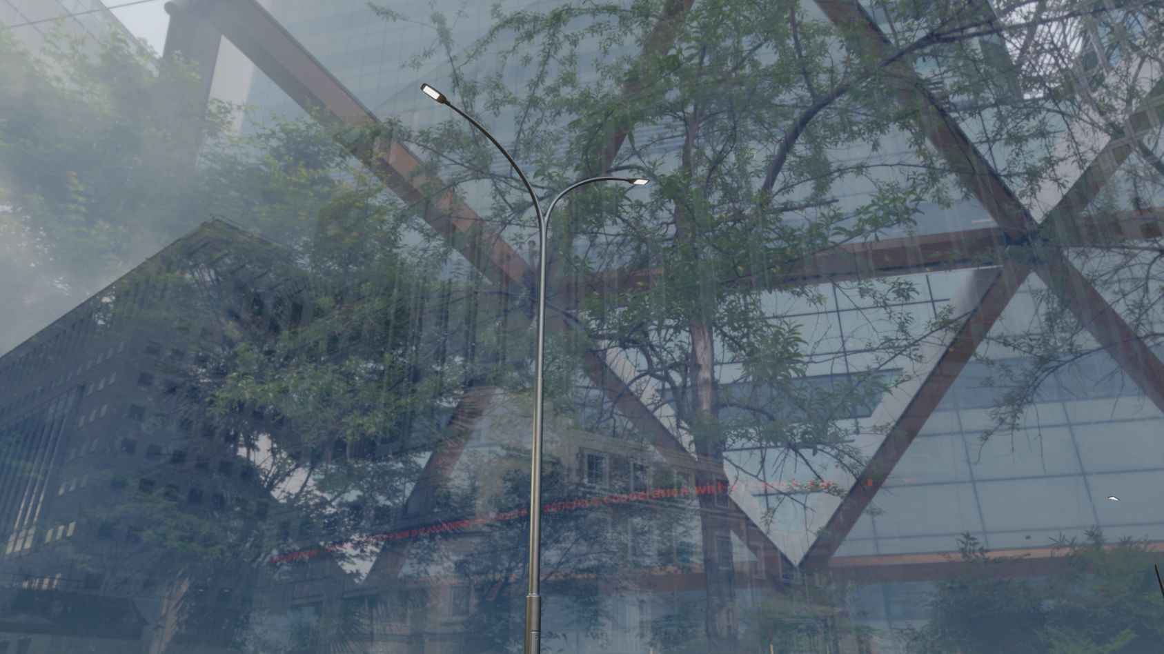 Street Light 12 version 14 10m with pole 4 Low-poly 3D model_53