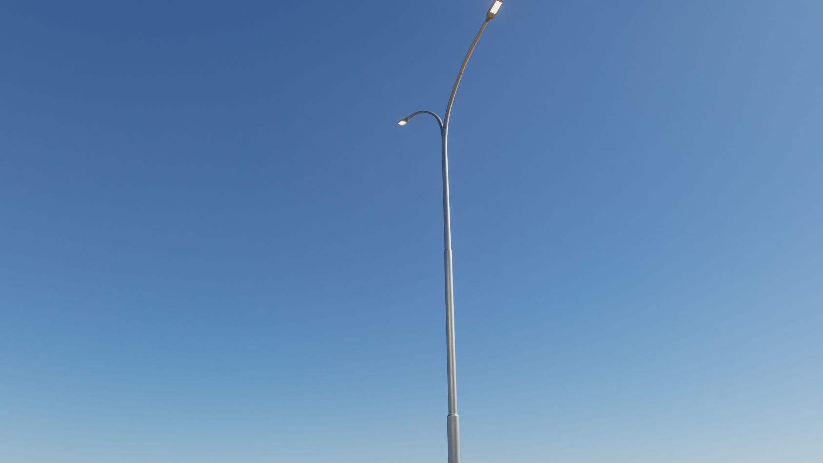 Street Light 12 version 14 10m with pole 4 Low-poly 3D model_45