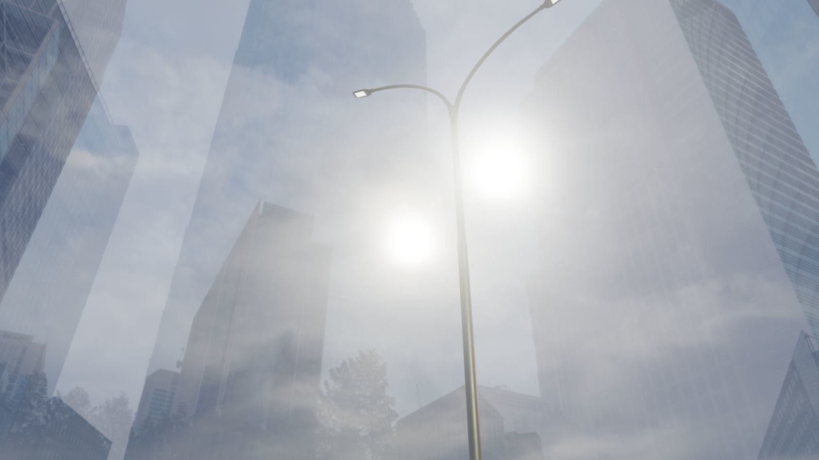 Street Light 12 version 14 10m with pole 4 Low-poly 3D model_9