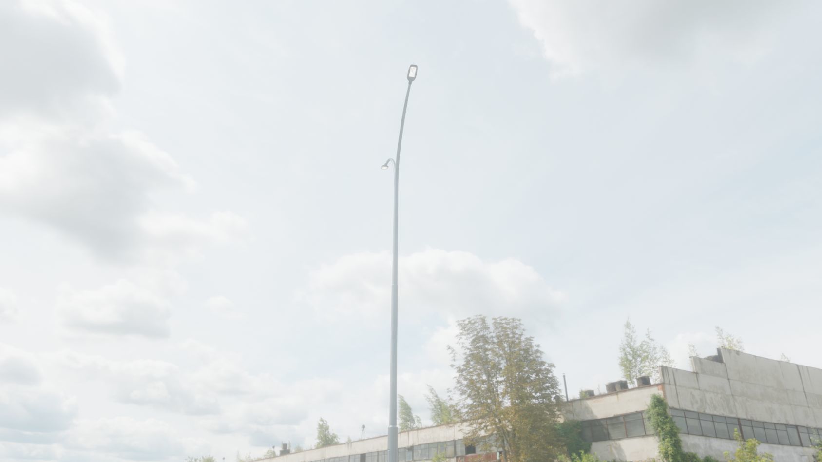 Street Light 12 version 14 10m with pole 4 Low-poly 3D model_63