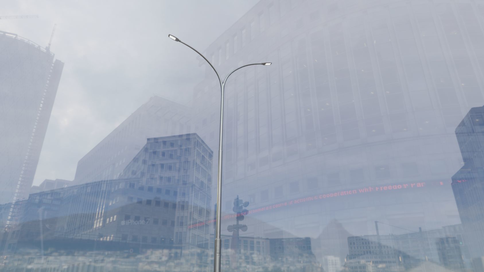 Street Light 12 version 14 10m with pole 4 Low-poly 3D model_54