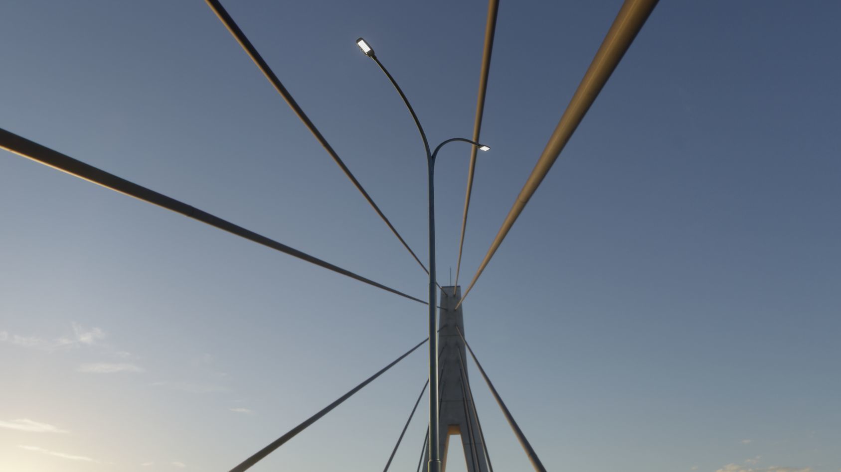 Street Light 12 version 14 10m with pole 4 Low-poly 3D model_35