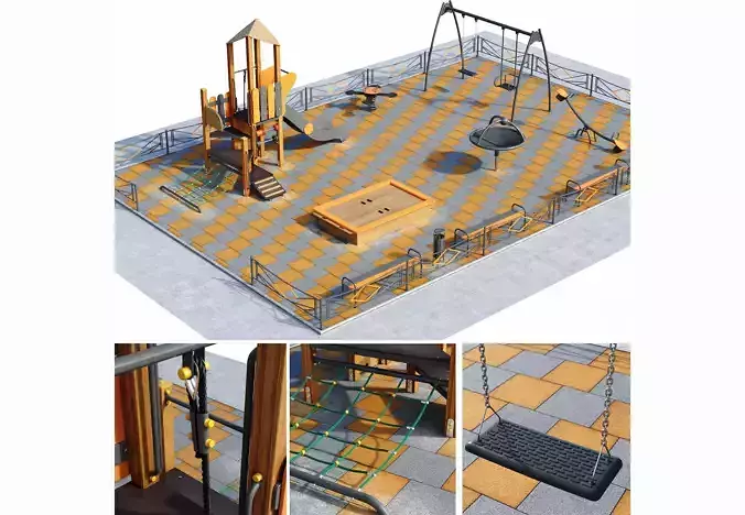 Children playground 3D model