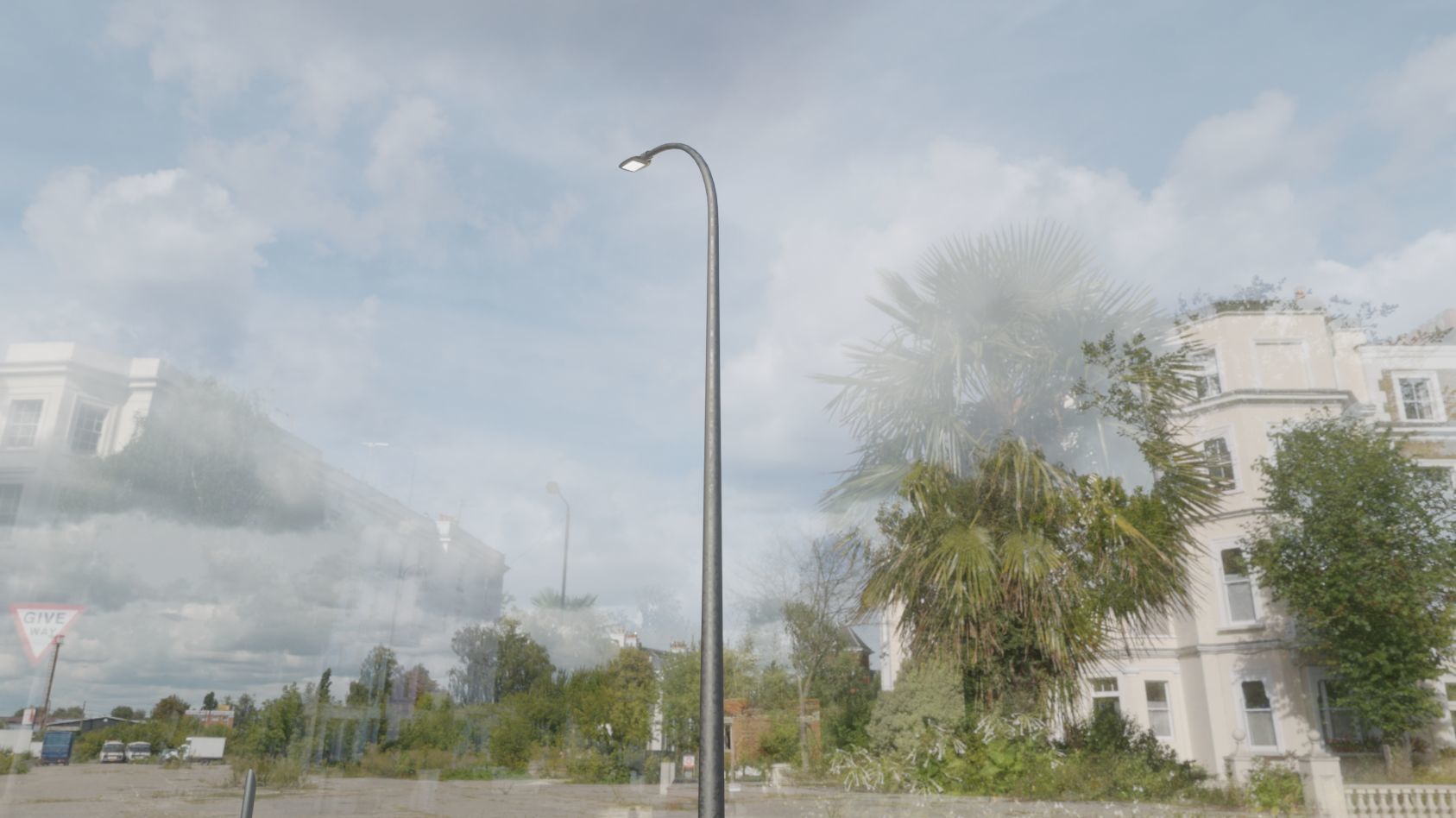 Street Light 12 version 13 6m with pole 1 Low-poly 3D model_95