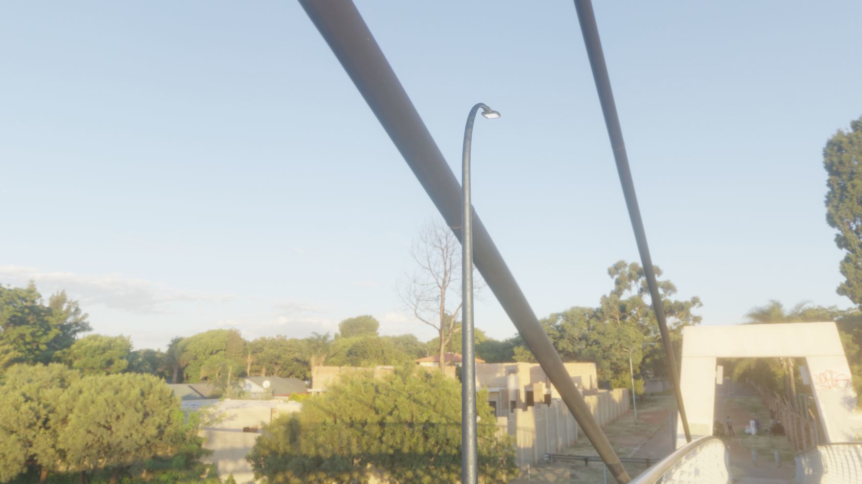 Street Light 12 version 13 6m with pole 1 Low-poly 3D model_7