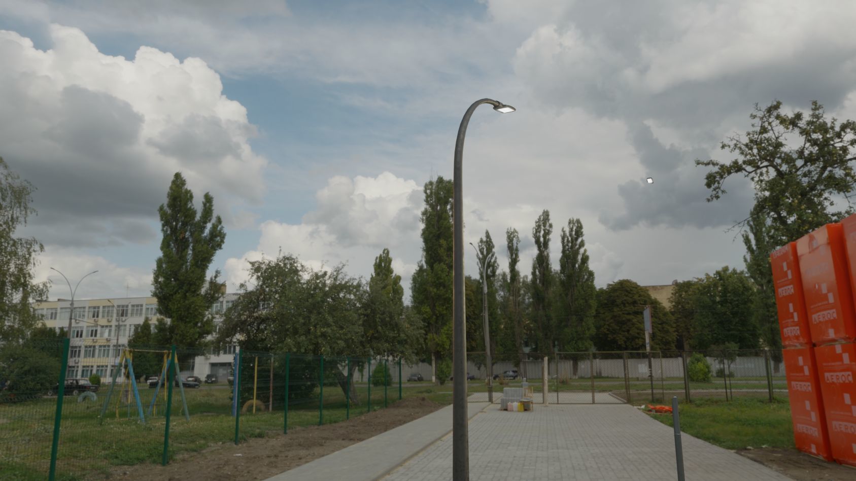 Street Light 12 version 13 6m with pole 1 Low-poly 3D model_8