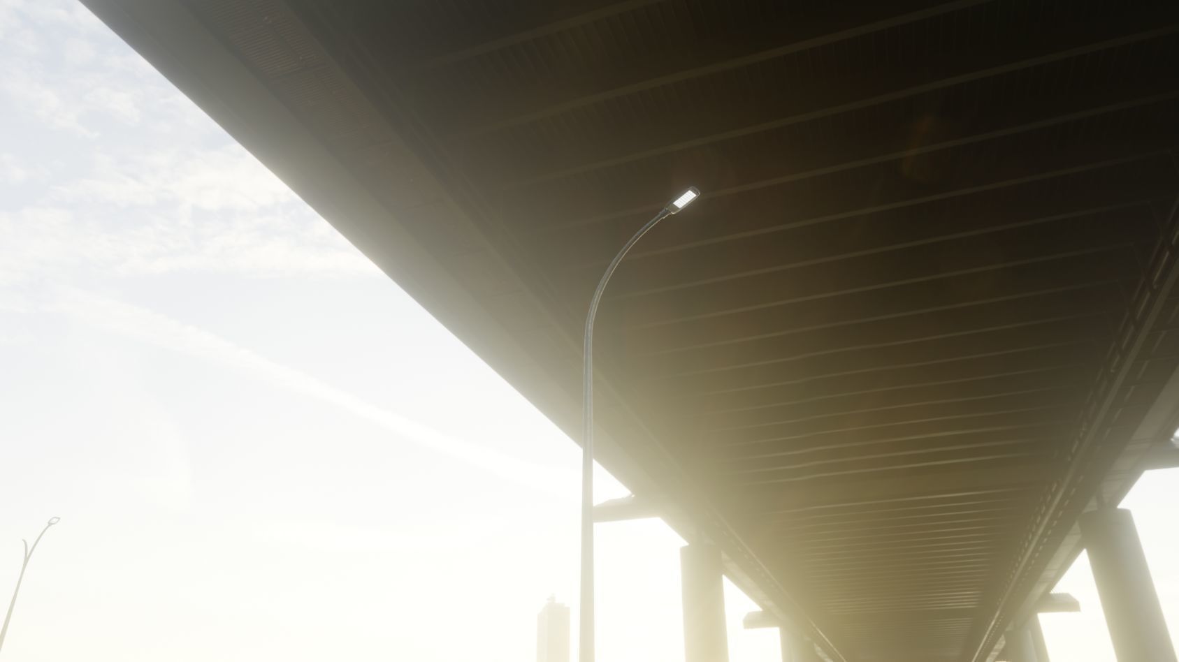 Street Light 12 version 13 6m with pole 1 Low-poly 3D model_81