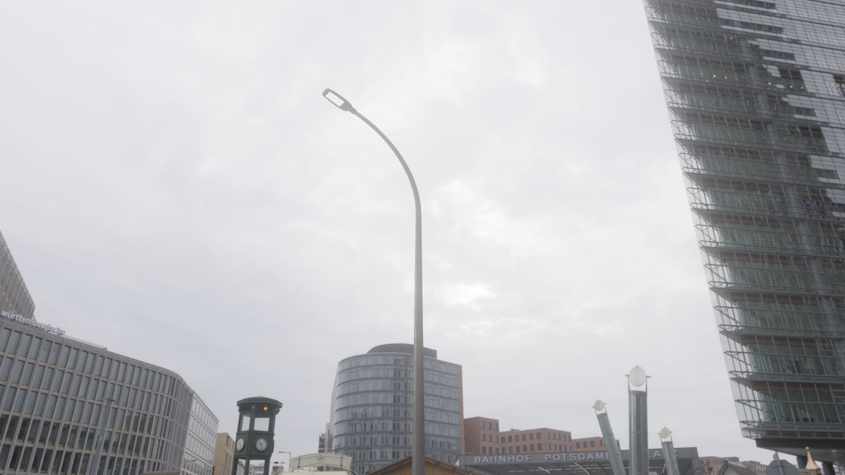 Street Light 12 version 13 6m with pole 1 Low-poly 3D model_4