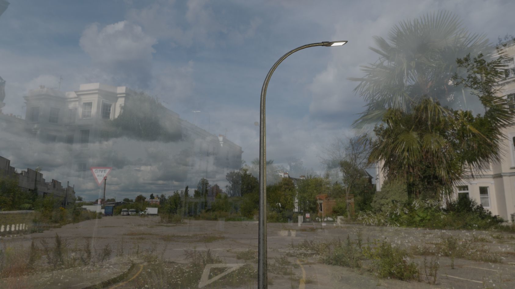 Street Light 12 version 13 6m with pole 1 Low-poly 3D model_12