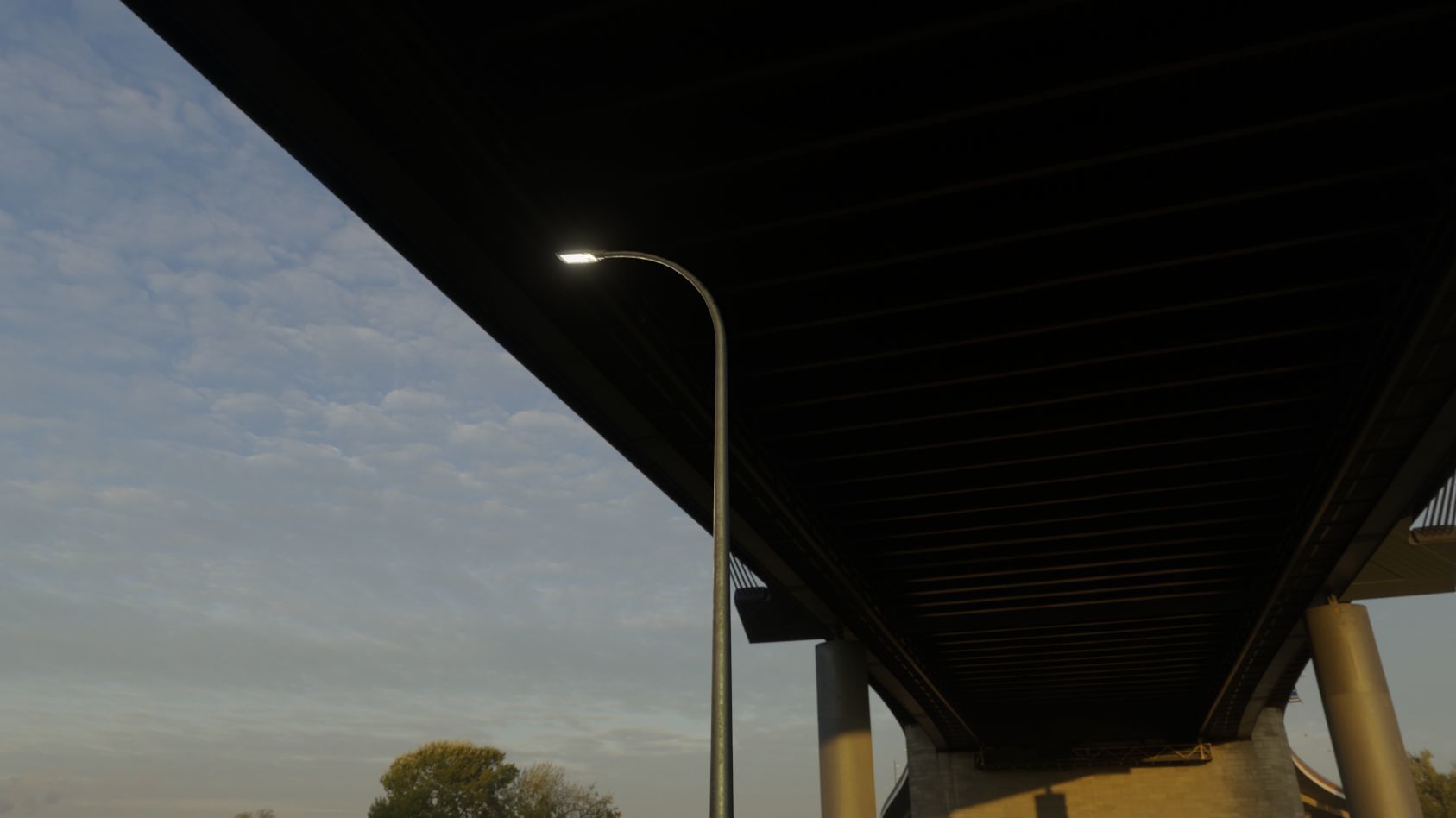 Street Light 12 version 13 6m with pole 1 Low-poly 3D model_92