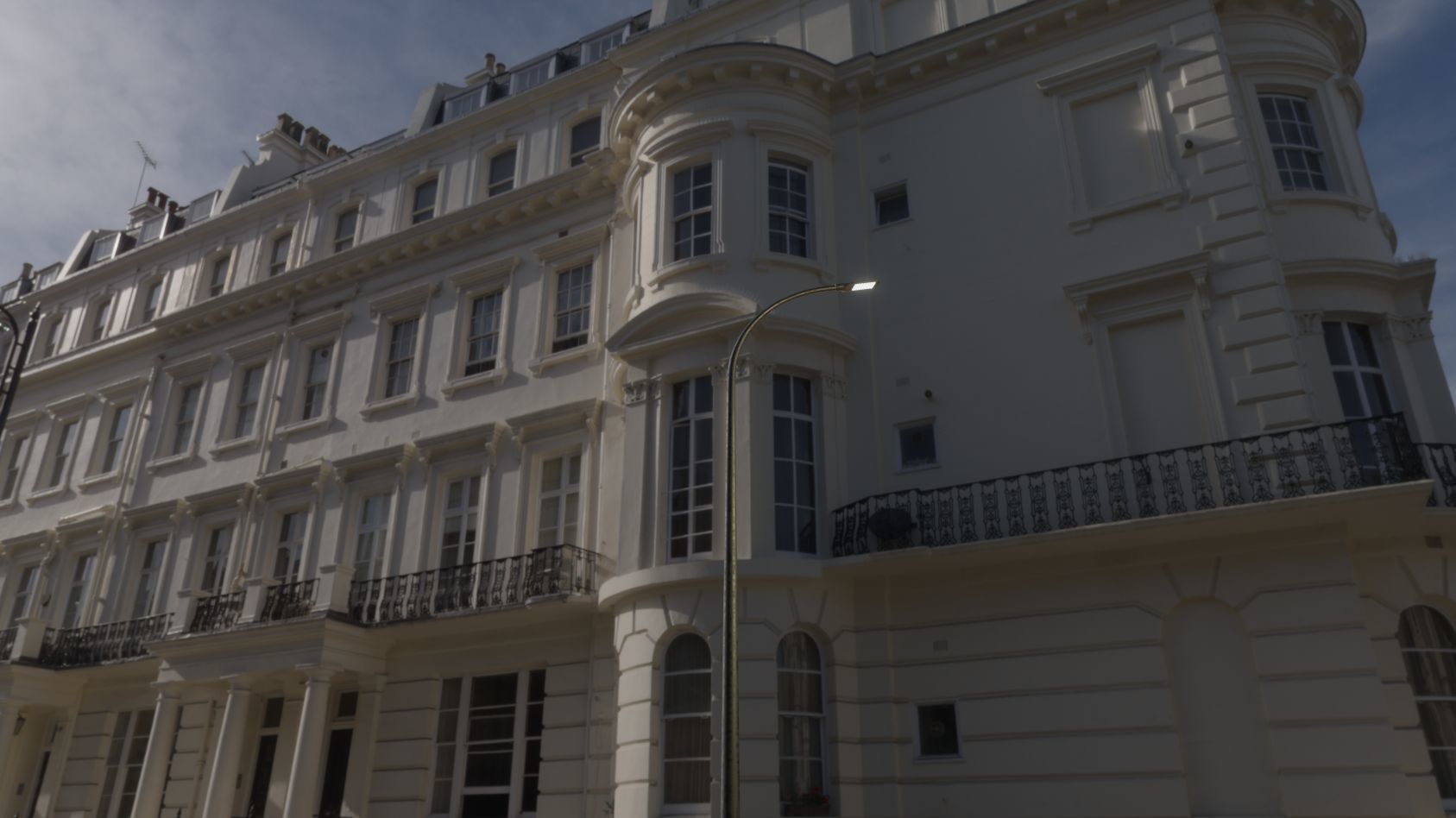 Street Light 12 version 13 6m with pole 1 Low-poly 3D model_76