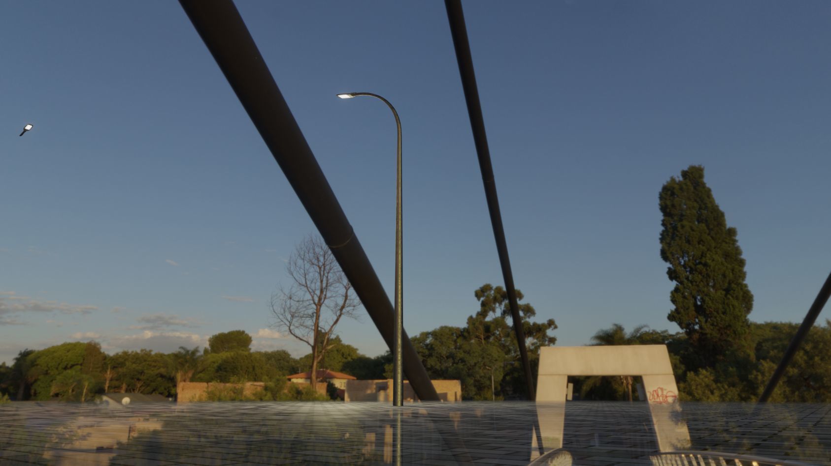 Street Light 12 version 13 6m with pole 1 Low-poly 3D model_64