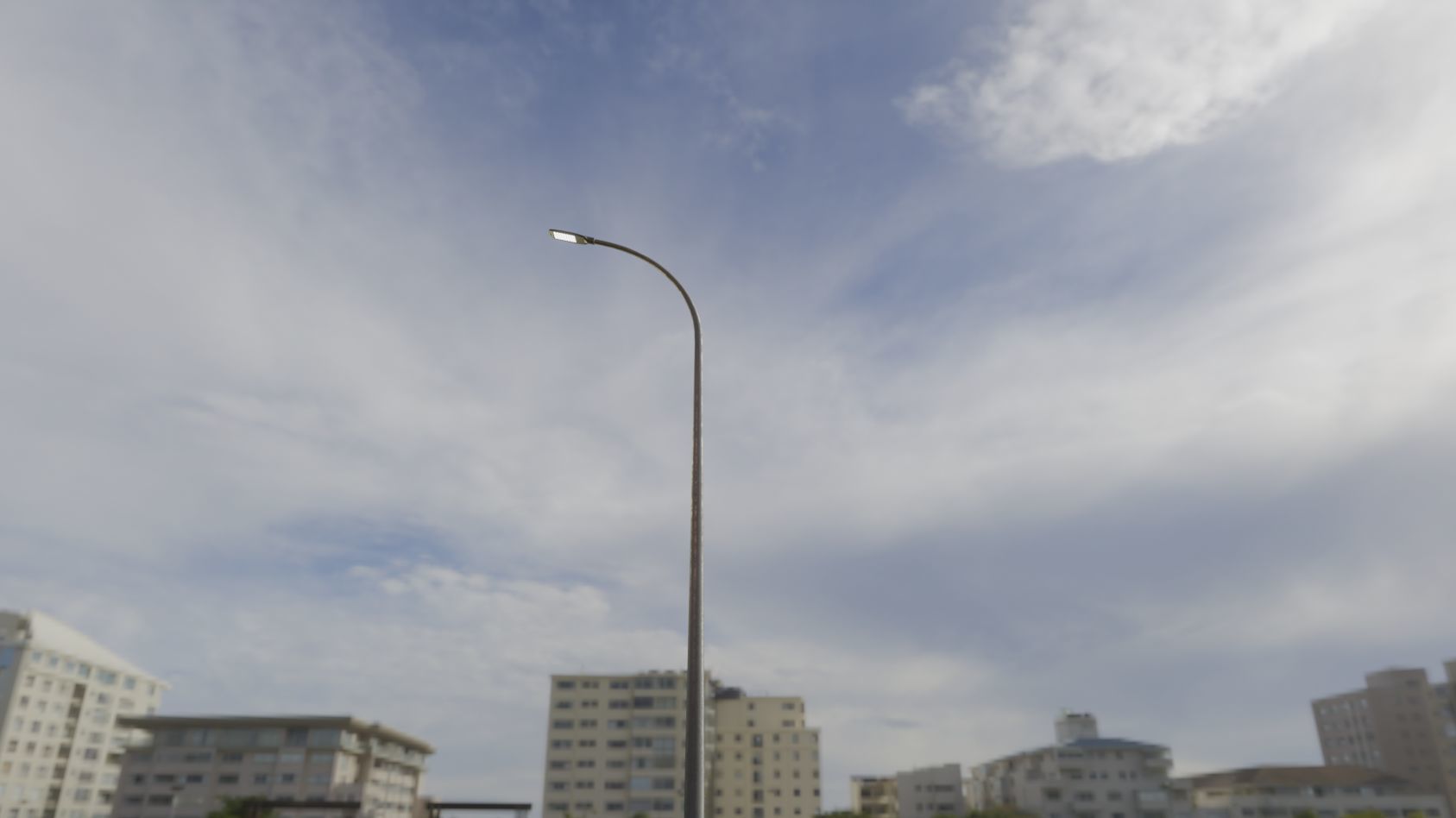 Street Light 12 version 13 6m with pole 1 Low-poly 3D model_28