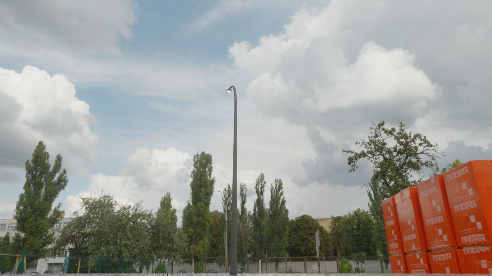 Street Light 12 version 13 6m with pole 1 Low-poly 3D model_35