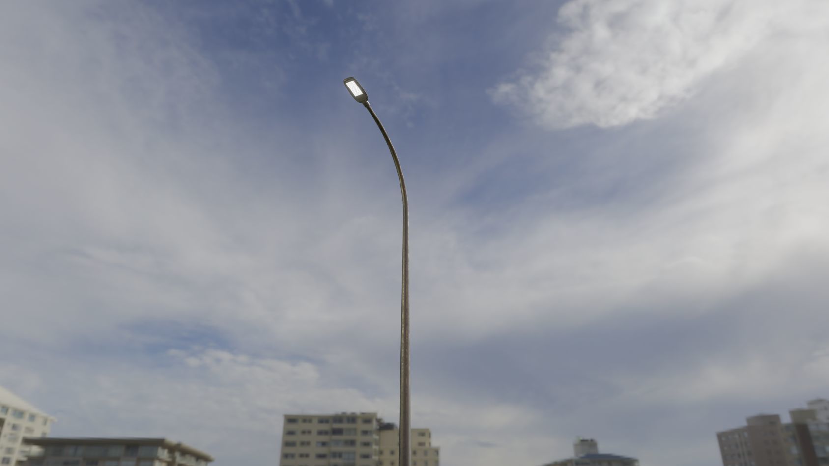 Street Light 12 version 13 6m with pole 1 Low-poly 3D model_2