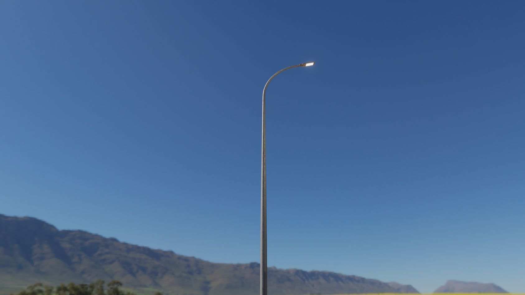 Street Light 12 version 13 6m with pole 1 Low-poly 3D model_44