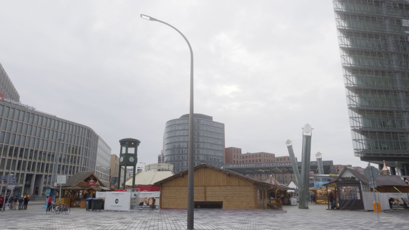 Street Light 12 version 13 6m with pole 1 Low-poly 3D model_60