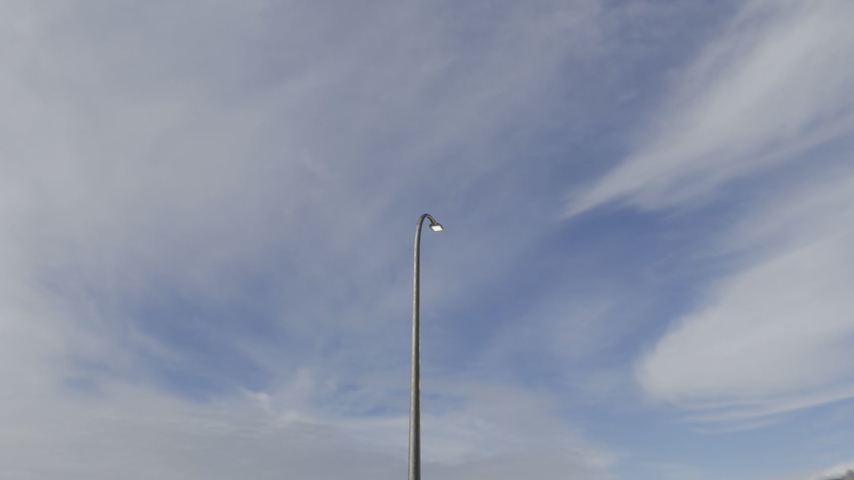 Street Light 12 version 13 6m with pole 1 Low-poly 3D model_99