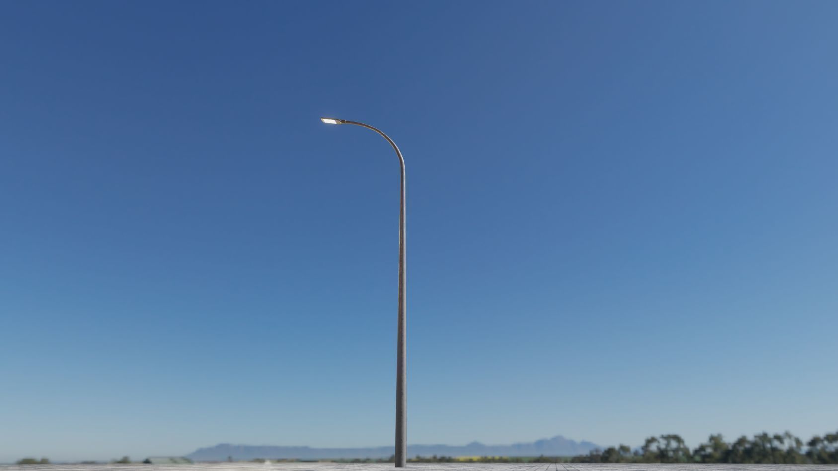 Street Light 12 version 13 6m with pole 1 Low-poly 3D model_29