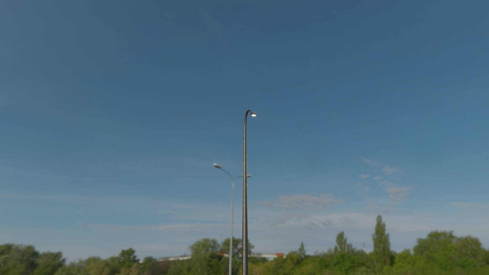 Street Light 12 version 13 6m with pole 1 Low-poly 3D model_70