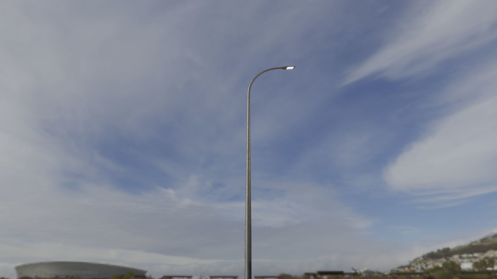 Street Light 12 version 13 6m with pole 1 Low-poly 3D model_43