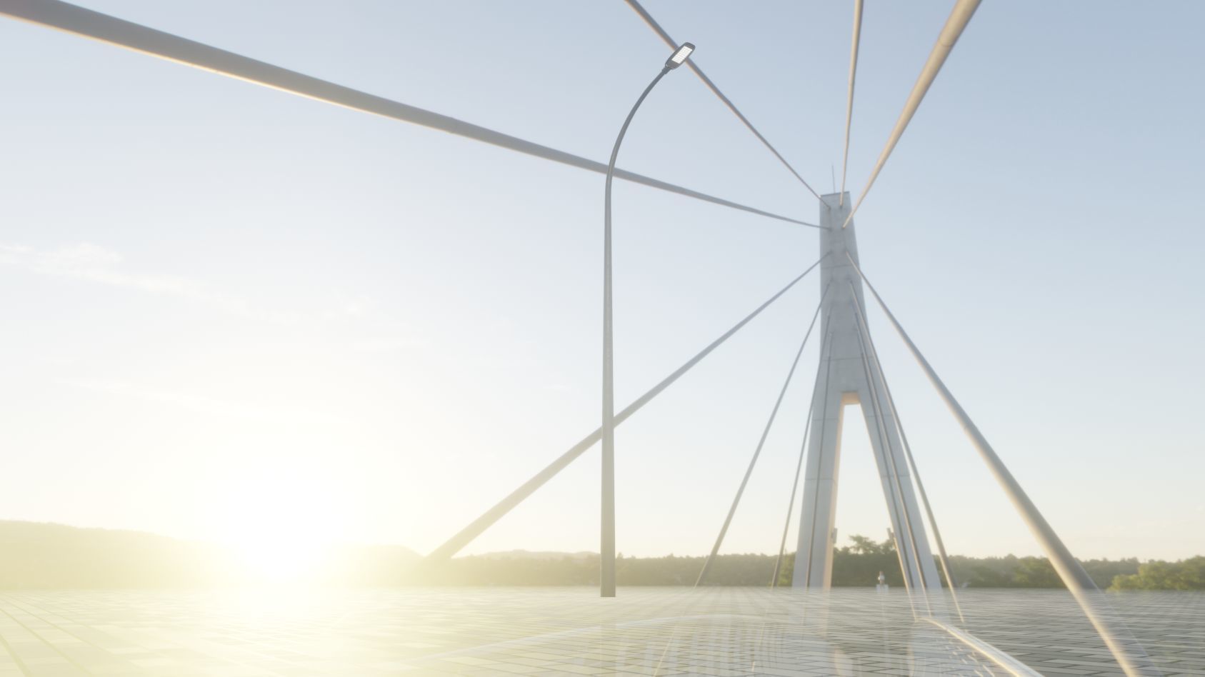 Street Light 12 version 13 6m with pole 1 Low-poly 3D model_49