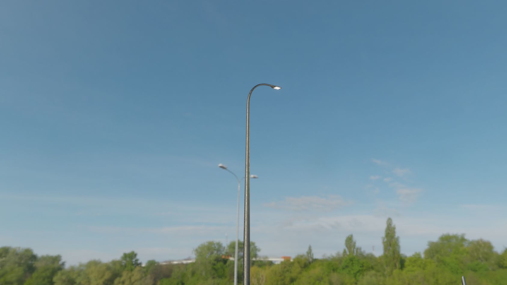 Street Light 12 version 13 6m with pole 1 Low-poly 3D model_40