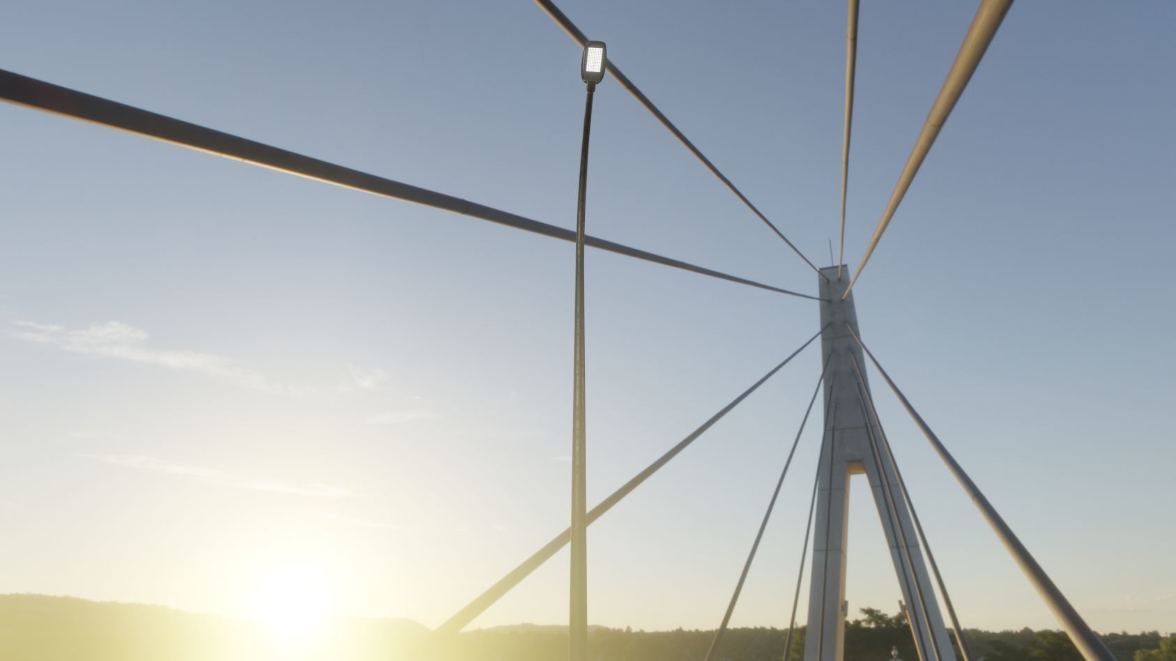 Street Light 12 version 13 6m with pole 1 Low-poly 3D model_20