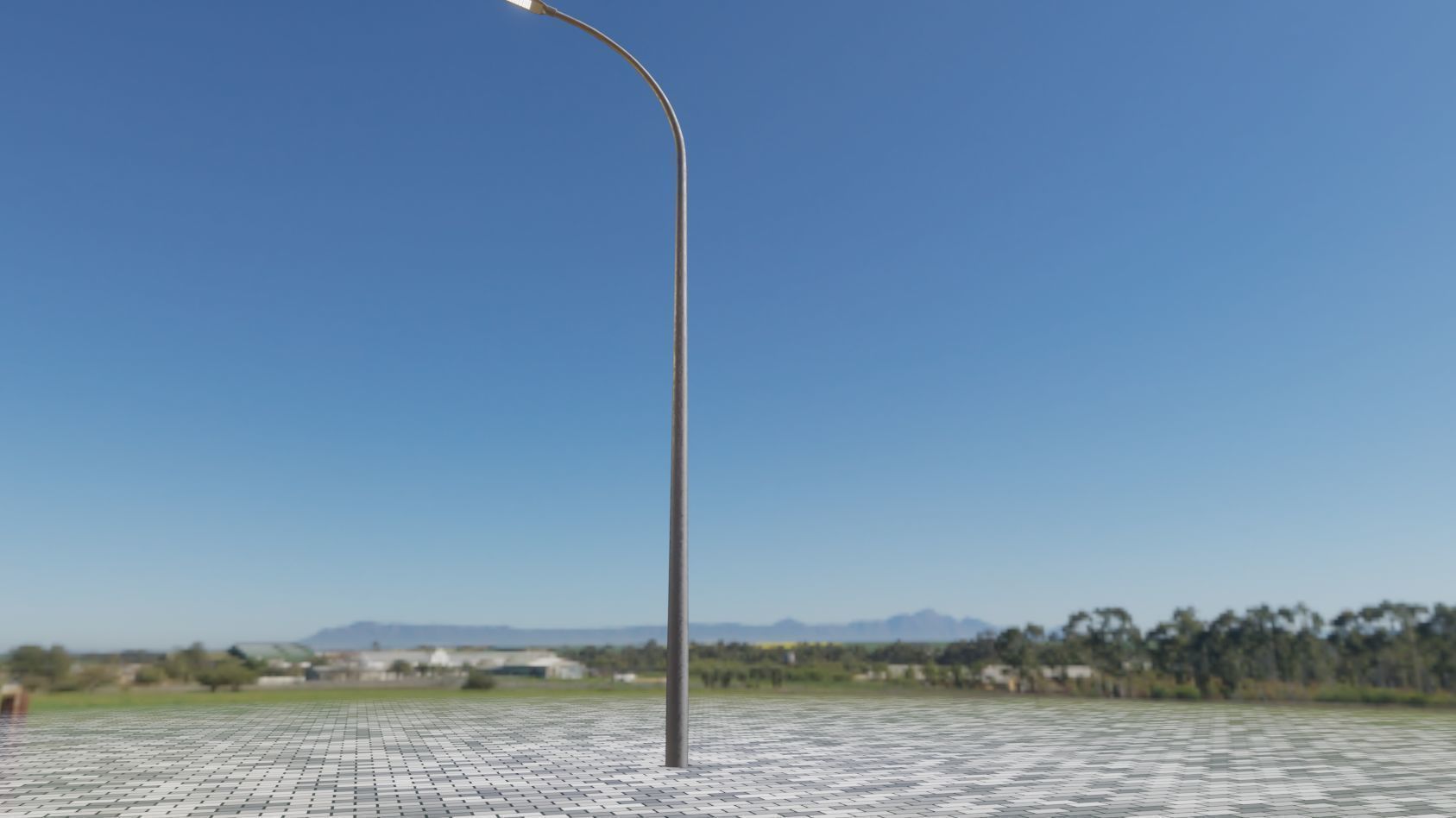 Street Light 12 version 13 6m with pole 1 Low-poly 3D model_59