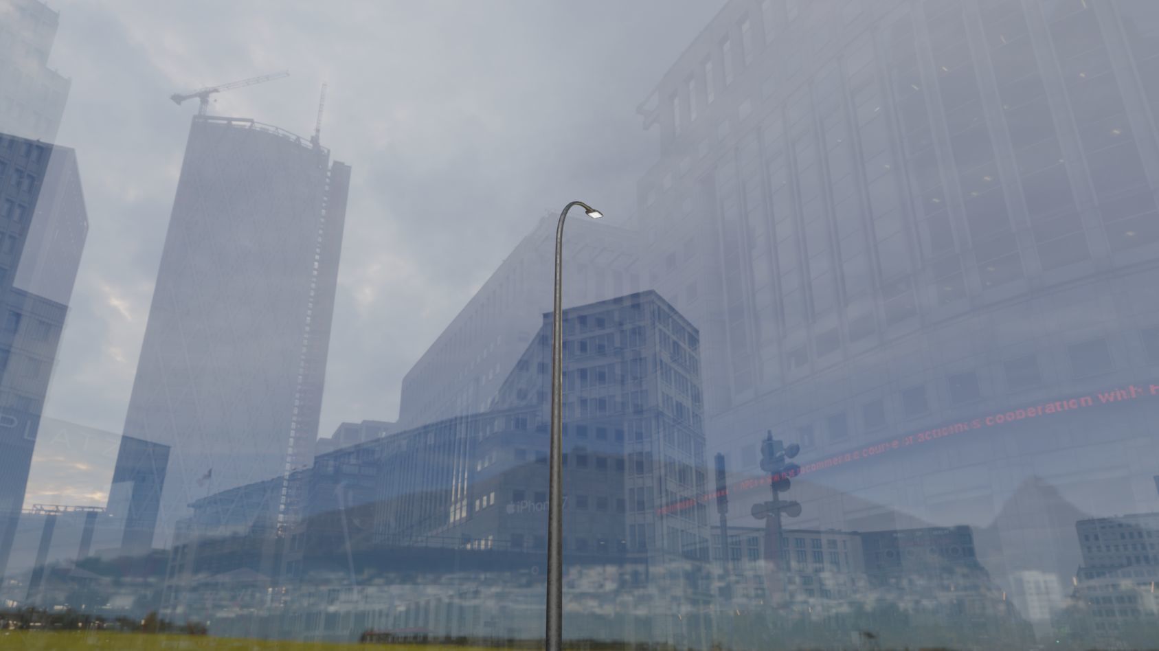 Street Light 12 version 13 6m with pole 1 Low-poly 3D model_38