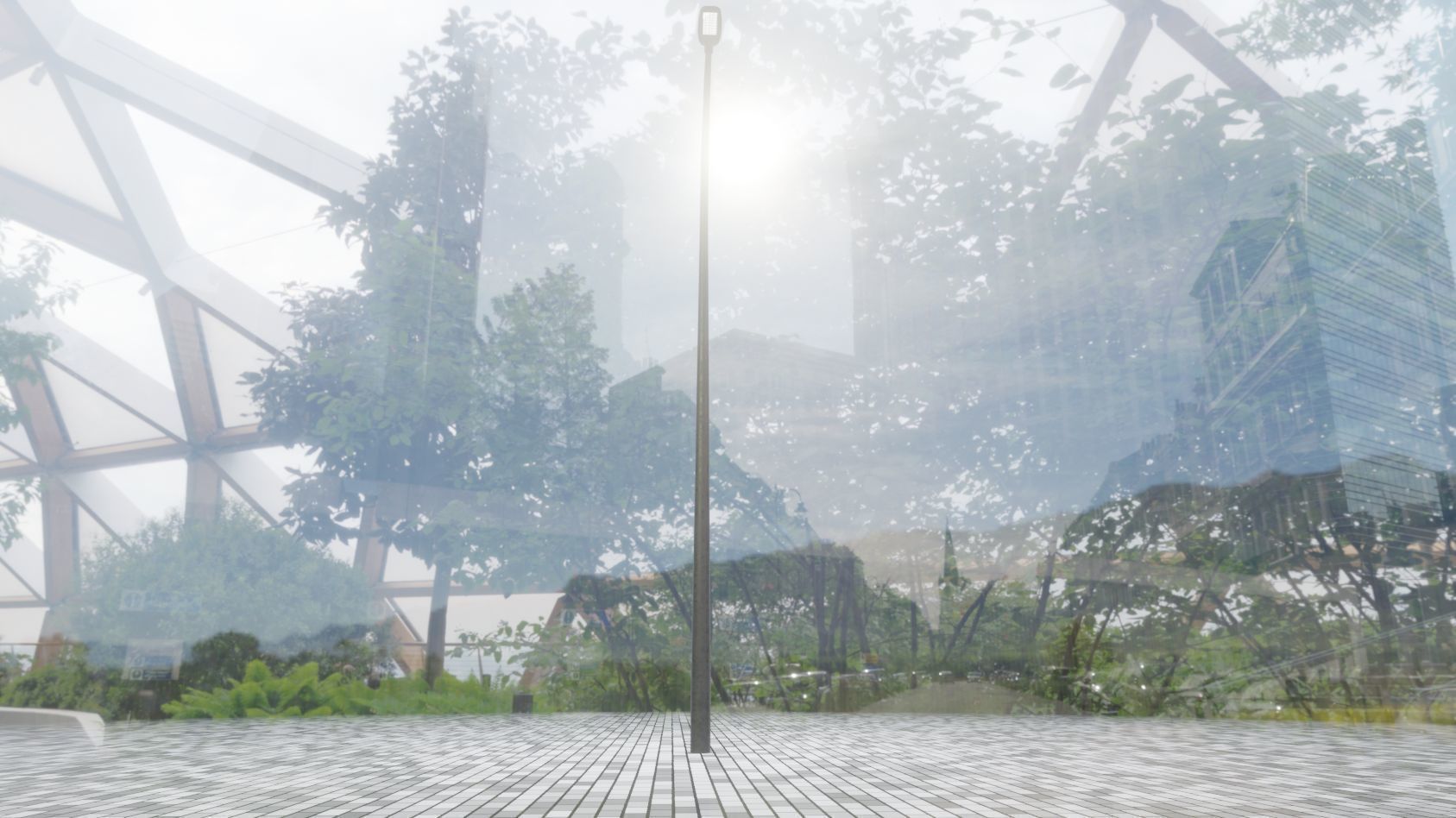 Street Light 12 version 13 6m with pole 1 Low-poly 3D model_52