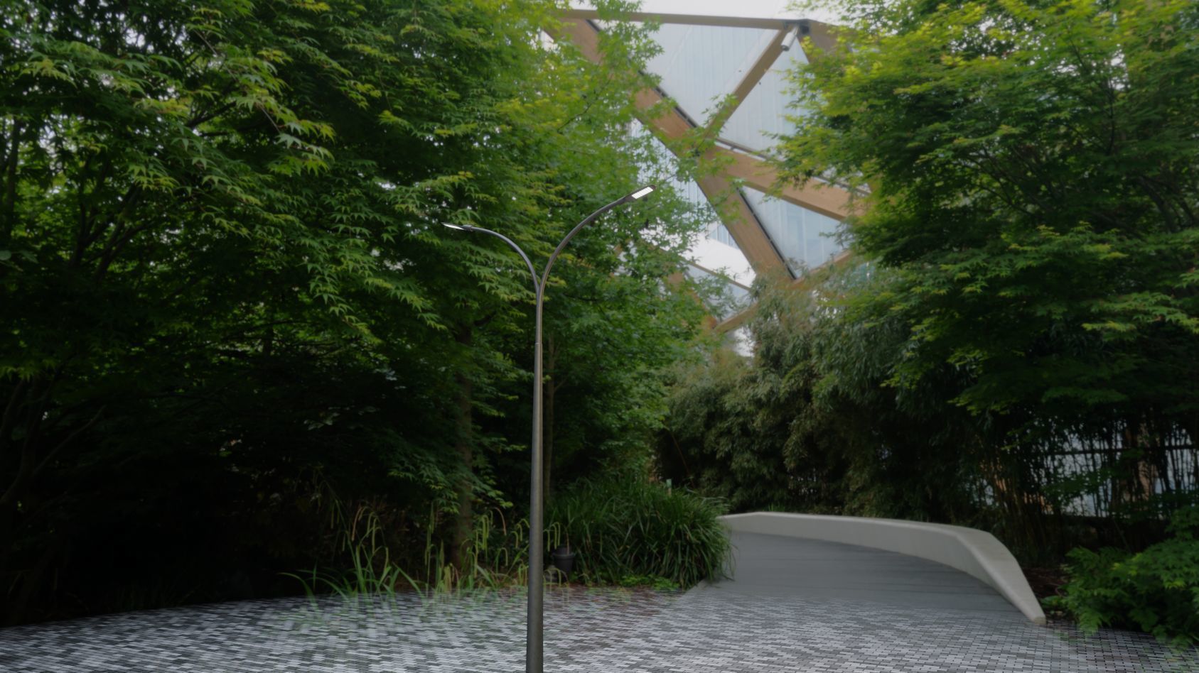 Street Light 12 version 12 6m with pole 4 Low-poly 3D model_85