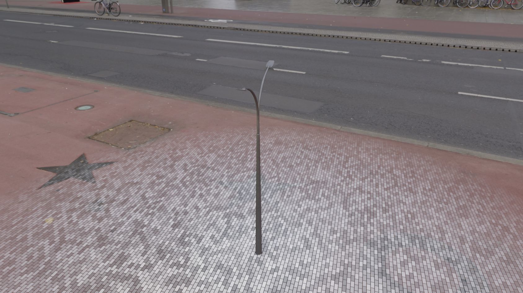 Street Light 12 version 12 6m with pole 4 Low-poly 3D model_59