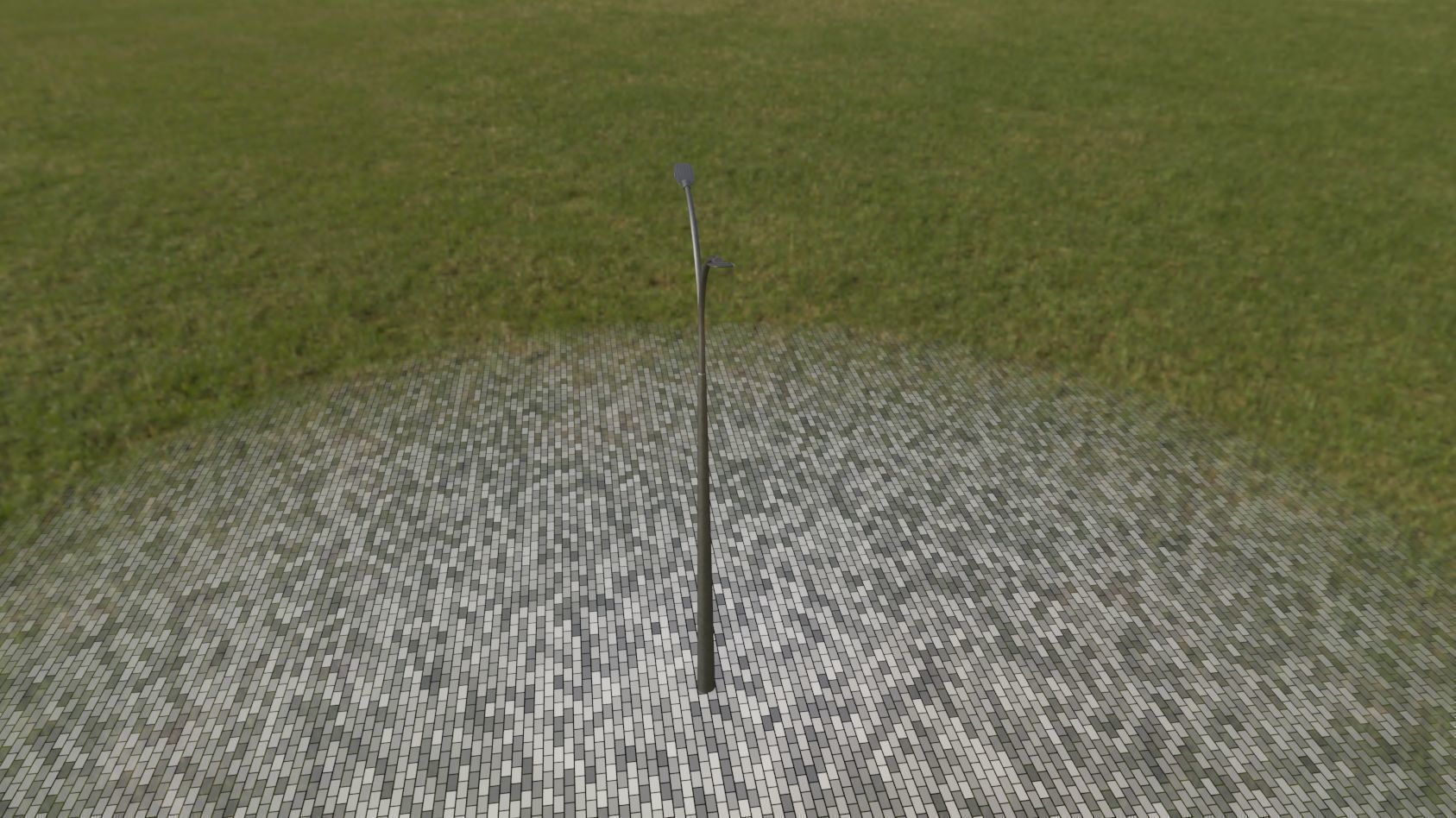 Street Light 12 version 12 6m with pole 4 Low-poly 3D model_57