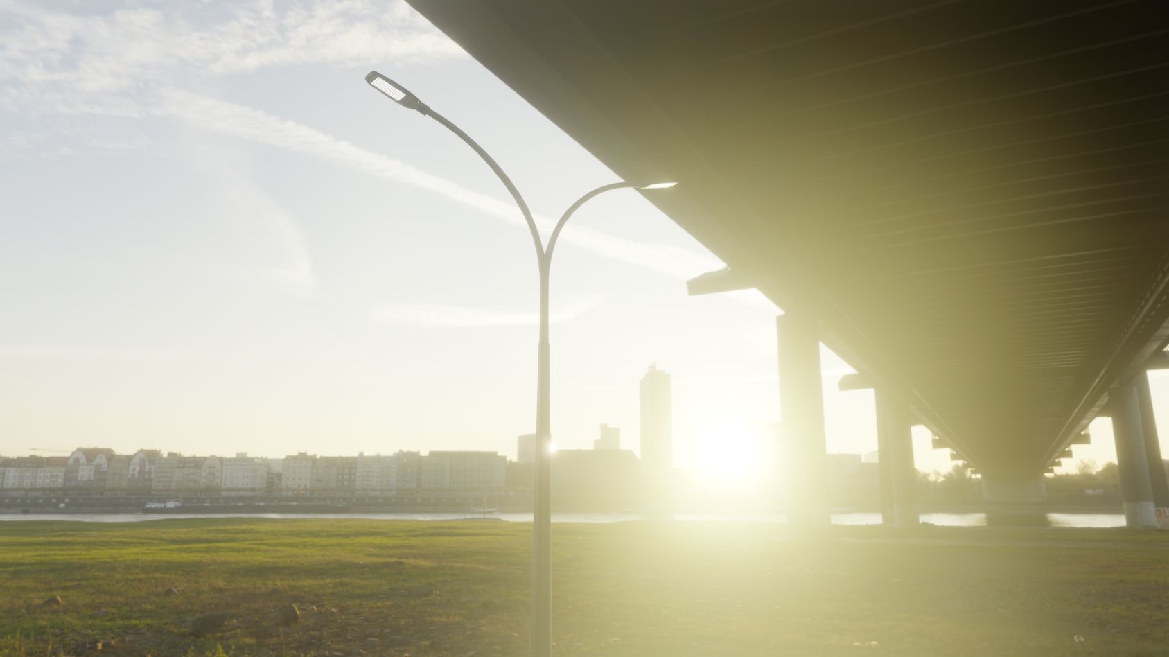 Street Light 12 version 12 6m with pole 4 Low-poly 3D model_95