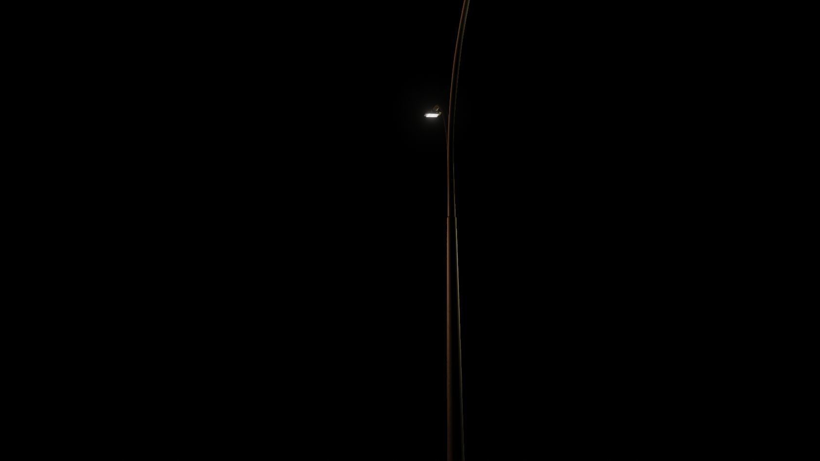 Street Light 12 version 12 6m with pole 4 Low-poly 3D model_98
