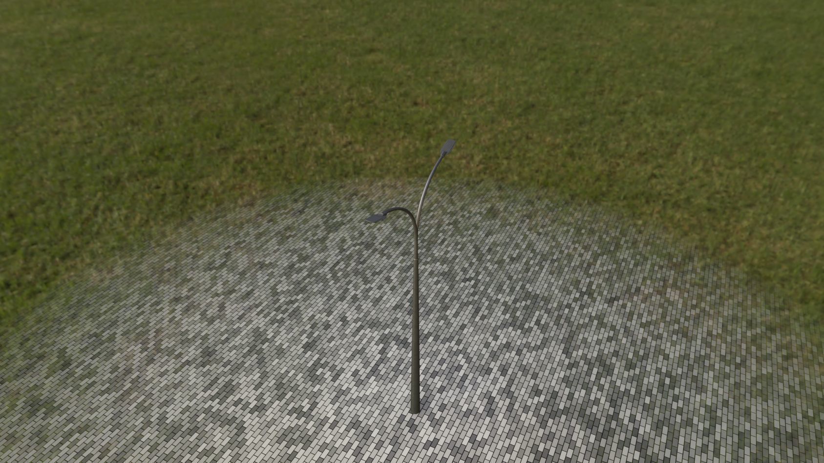 Street Light 12 version 12 6m with pole 4 Low-poly 3D model_27