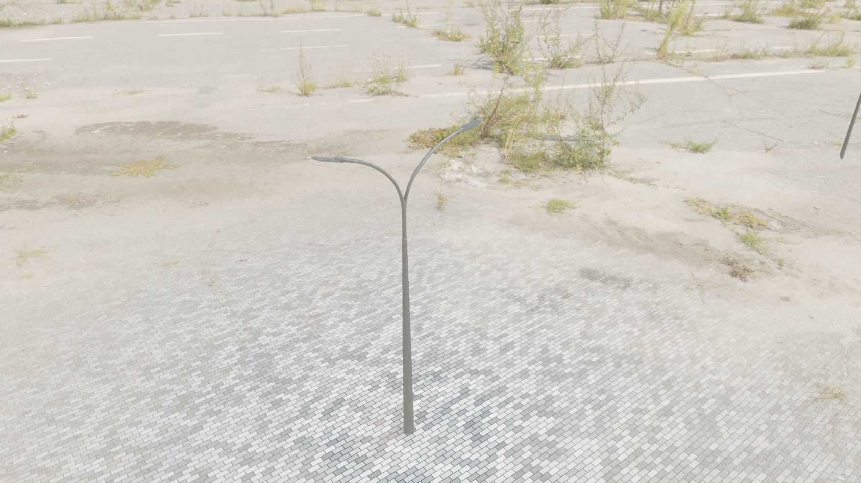 Street Light 12 version 12 6m with pole 4 Low-poly 3D model_46