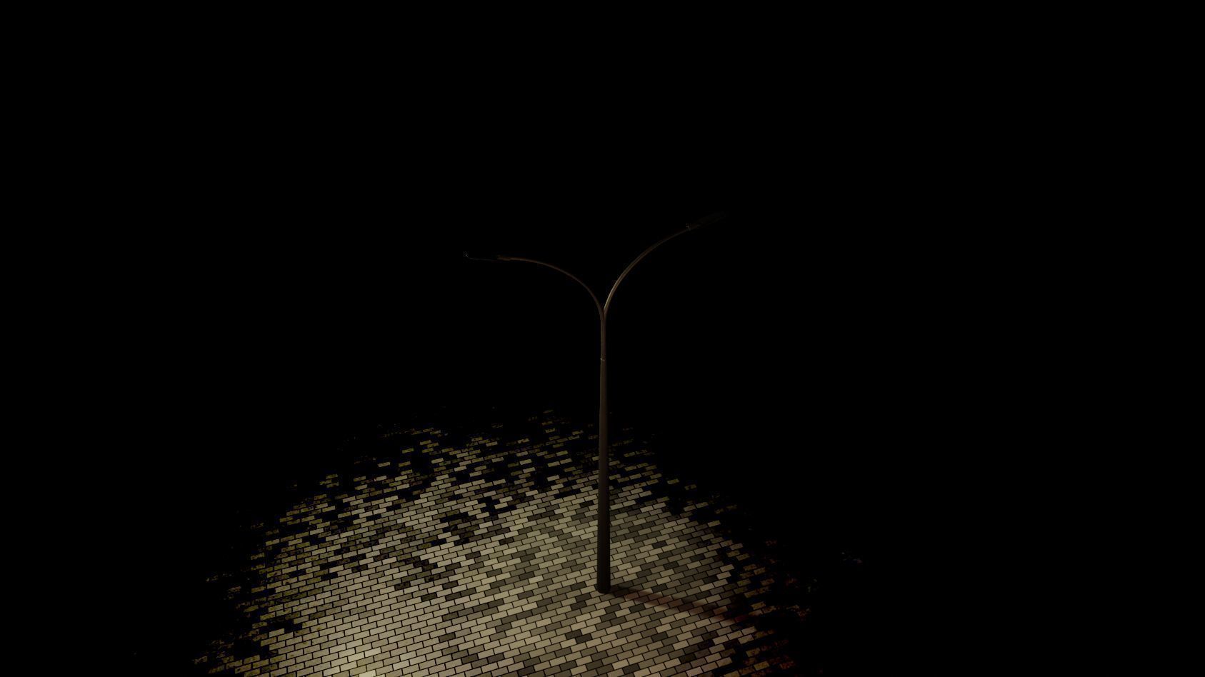 Street Light 12 version 12 6m with pole 4 Low-poly 3D model_31