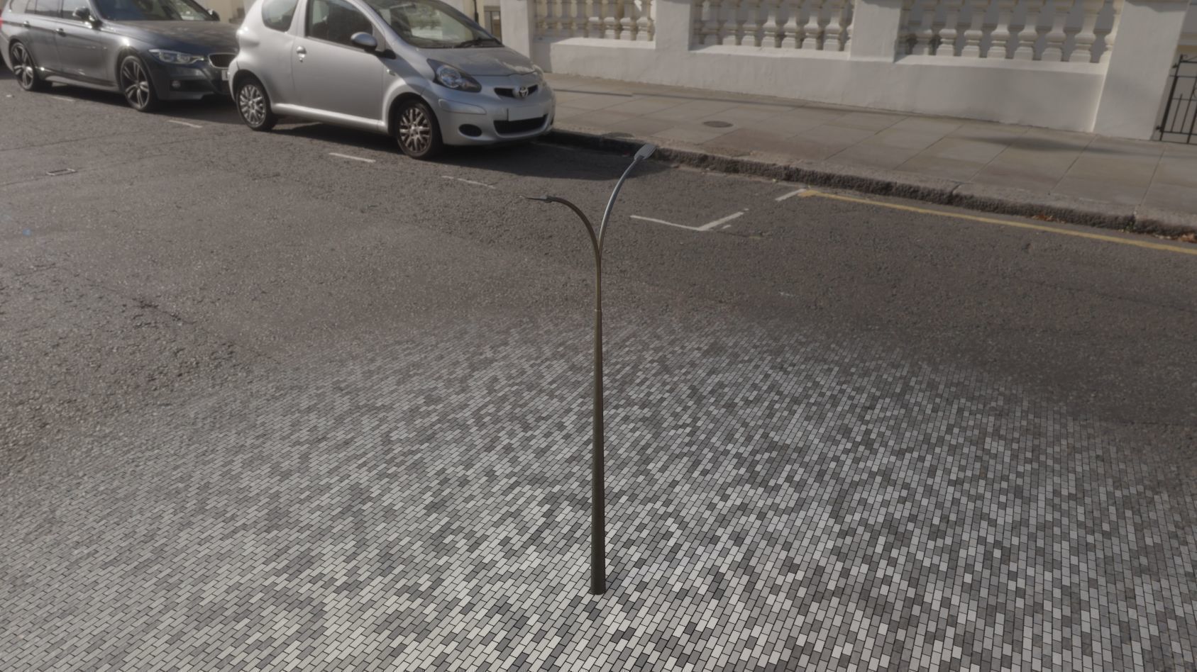 Street Light 12 version 12 6m with pole 4 Low-poly 3D model_60