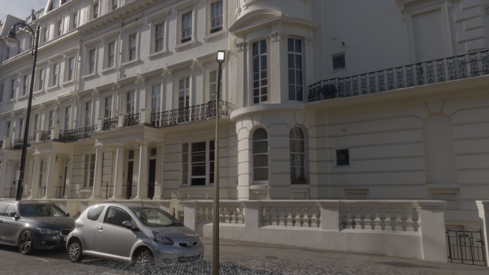 Street Light 12 version 12 6m with pole 4 Low-poly 3D model_90