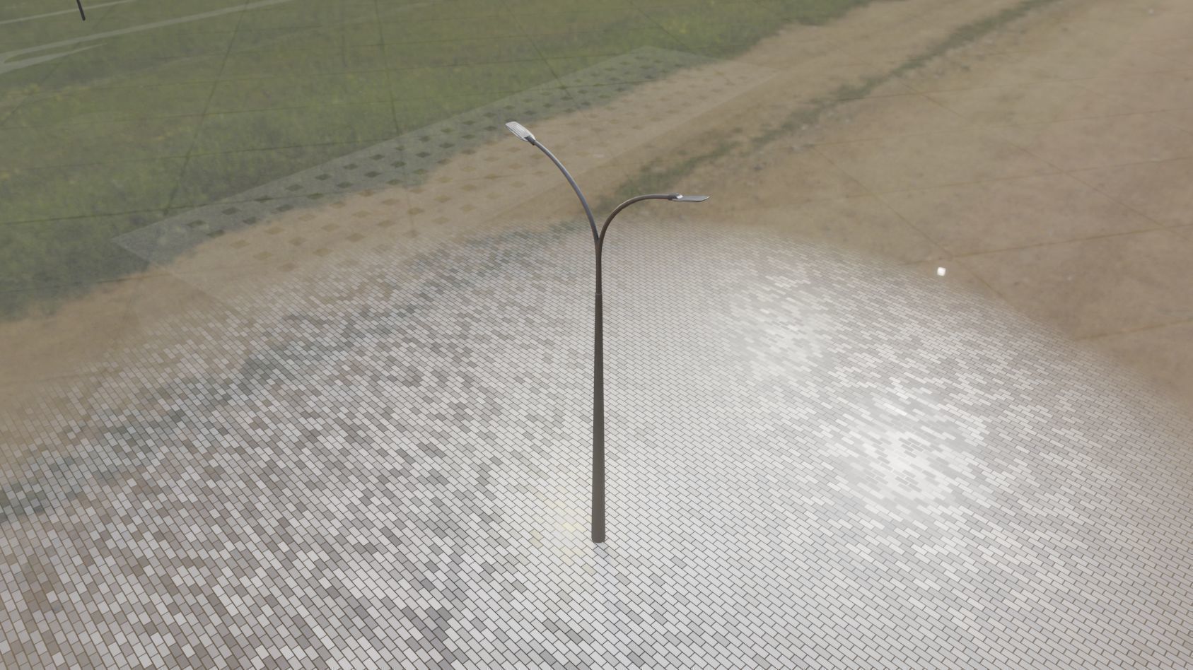 Street Light 12 version 12 6m with pole 4 Low-poly 3D model_37