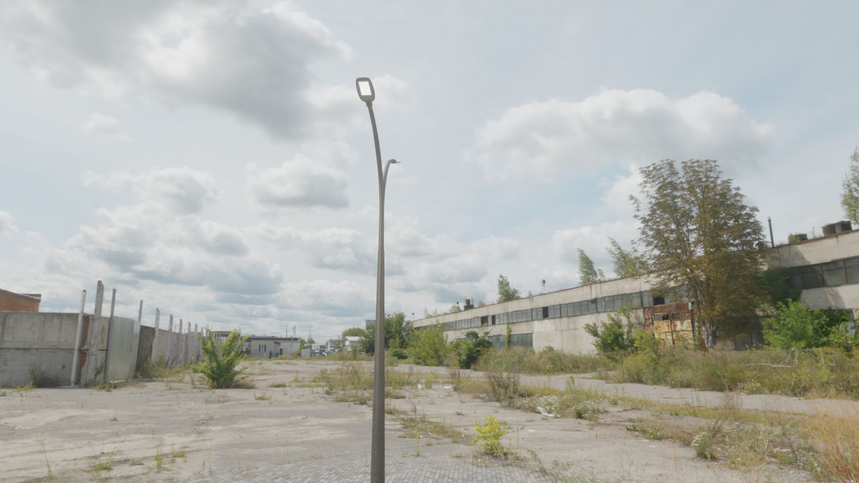 Street Light 12 version 12 6m with pole 4 Low-poly 3D model_91