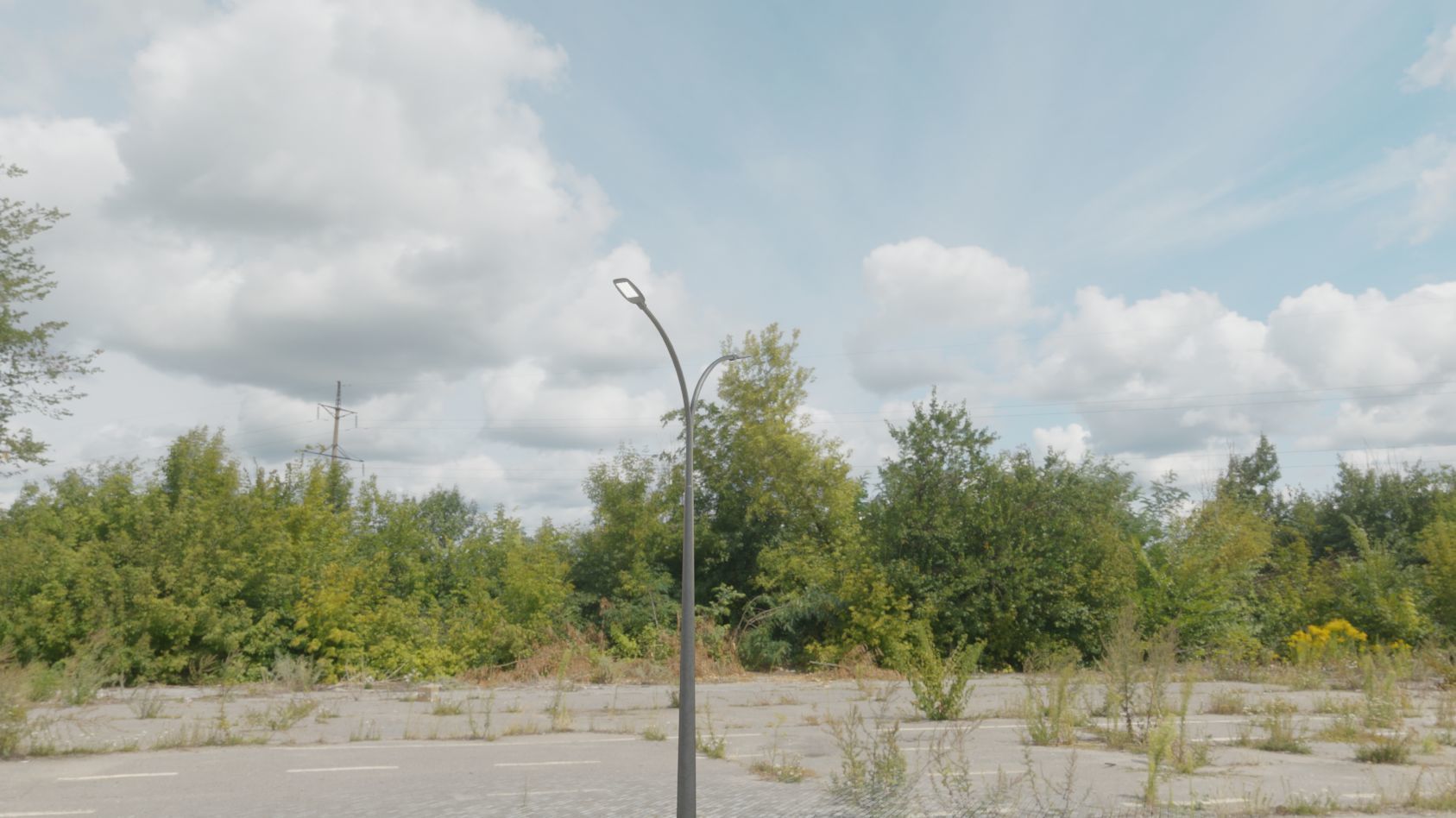 Street Light 12 version 12 6m with pole 4 Low-poly 3D model_76