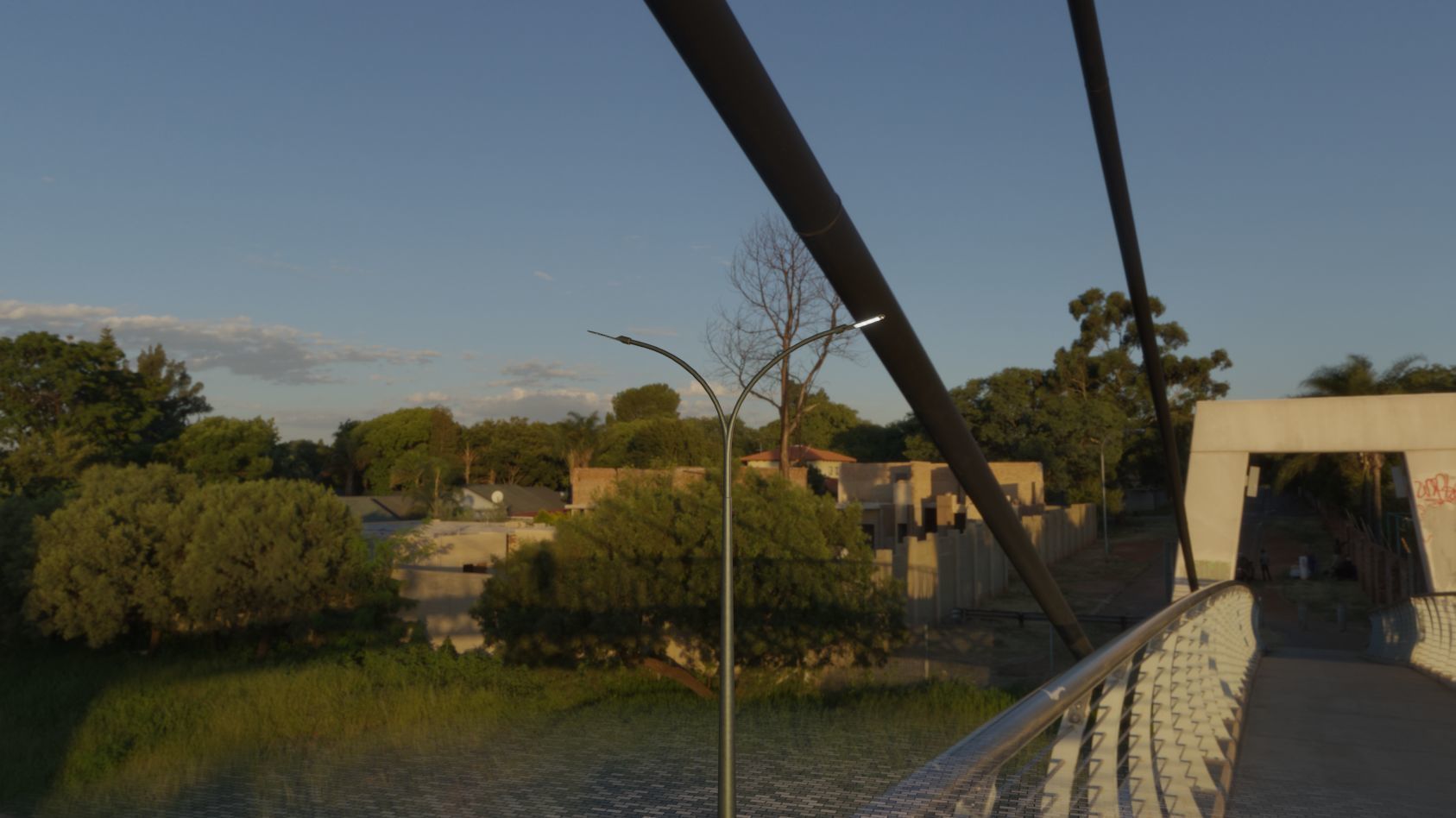 Street Light 12 version 12 6m with pole 4 Low-poly 3D model_18