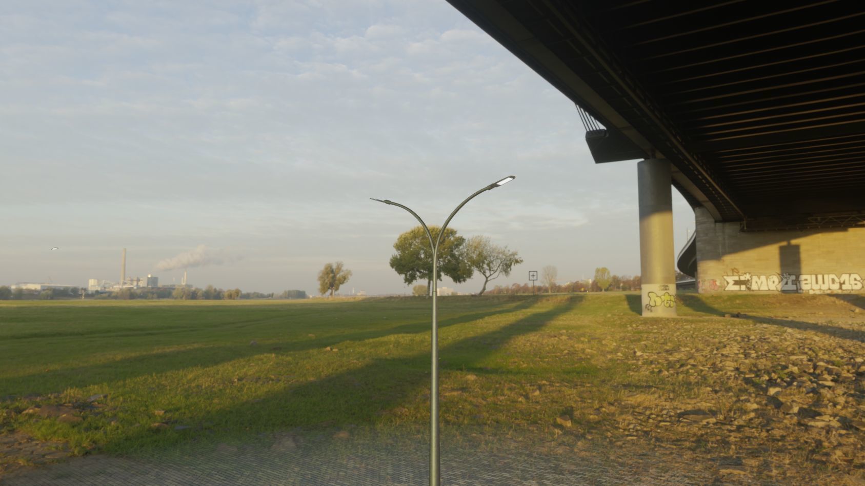 Street Light 12 version 12 6m with pole 4 Low-poly 3D model_20