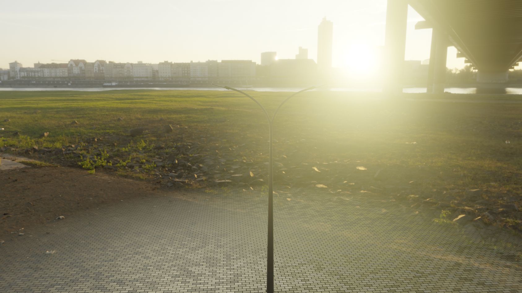 Street Light 12 version 12 6m with pole 4 Low-poly 3D model_65