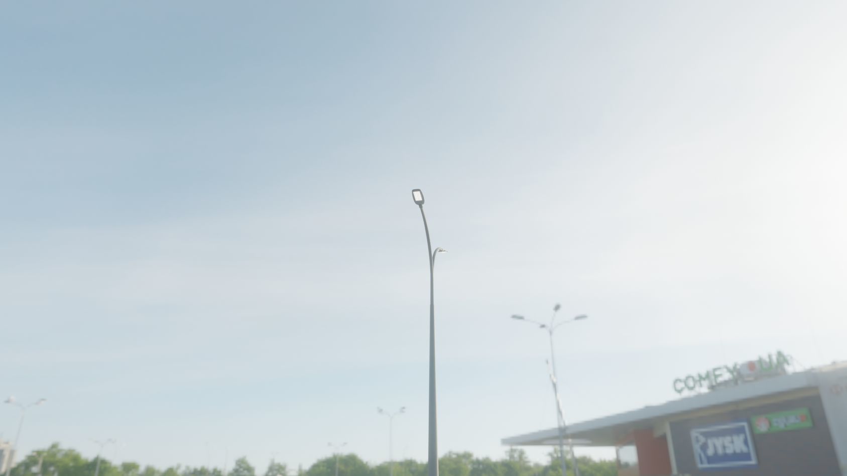 Street Light 12 version 12 6m with pole 4 Low-poly 3D model_9